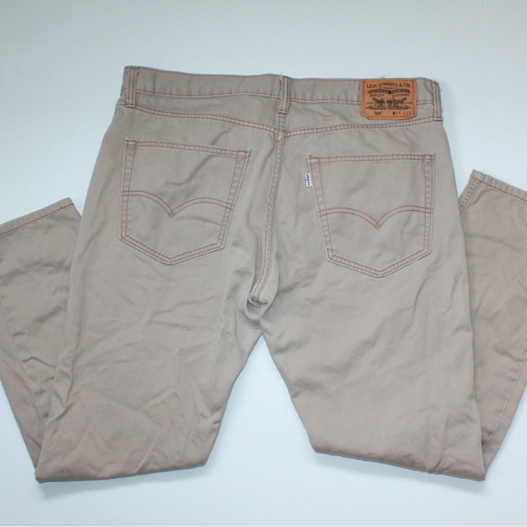Levi’s 508 Mens Pants/Jeans Tan/Brown Size 36” Waist 30” Length - Picture 7 of 12